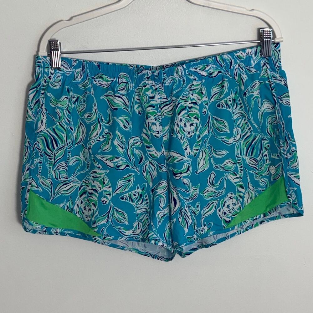 Lilly Pulitizer Luxletic Ocean Trail Athletic shorts‎ size large